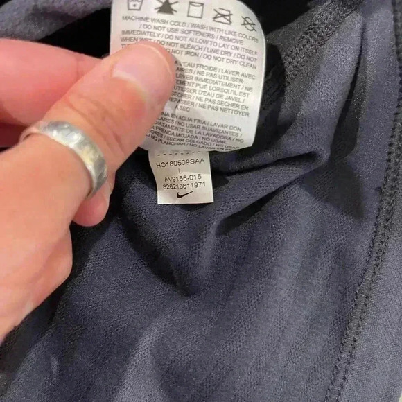 Nike Pro DriFit HalfZip Pullover Activewear Top BlueCopper Womens Large TightFit - Picture 5 of 6